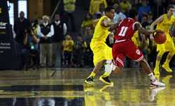 Michigan vs Indiana university basketball game 2013 photography by robbie small